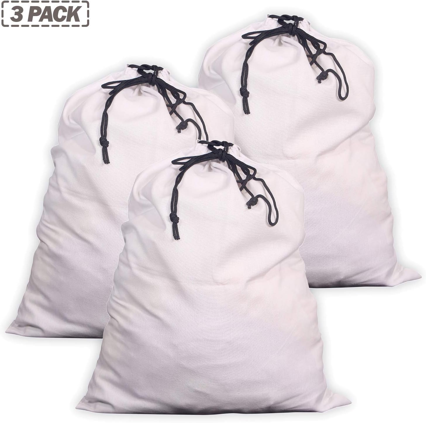 3 Pack Drawstring Dust Covers Large Cloth Storage Pouch String Bag for Handbags Purses Shoes - Image 2