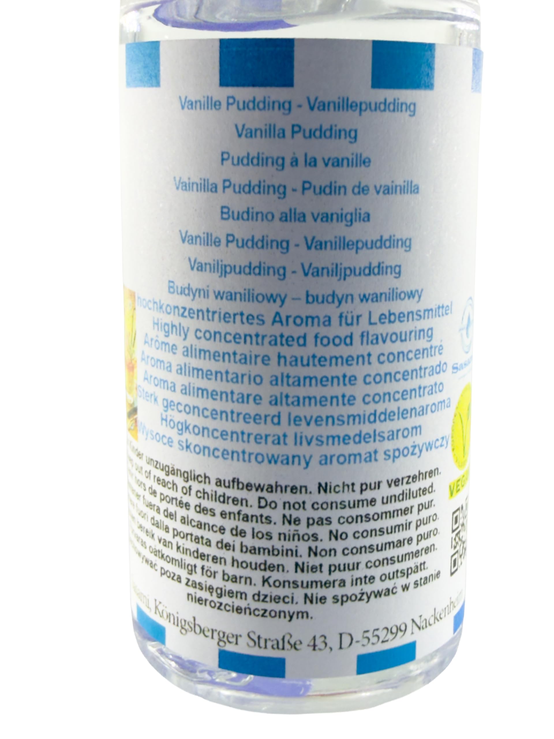 Budyni waniliowy – budyń waniliowy aromat koncentrat – Wegański – Sasami – 100ml