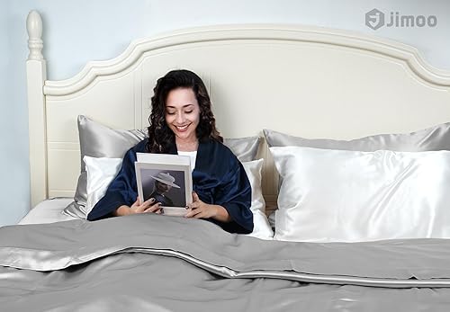 Vista 24 de Funda de almohada 100% seda de morera para cabello y piel, 22 Momme seda natural pura de ambos lados con cremallera, funda de almohada para mujeres