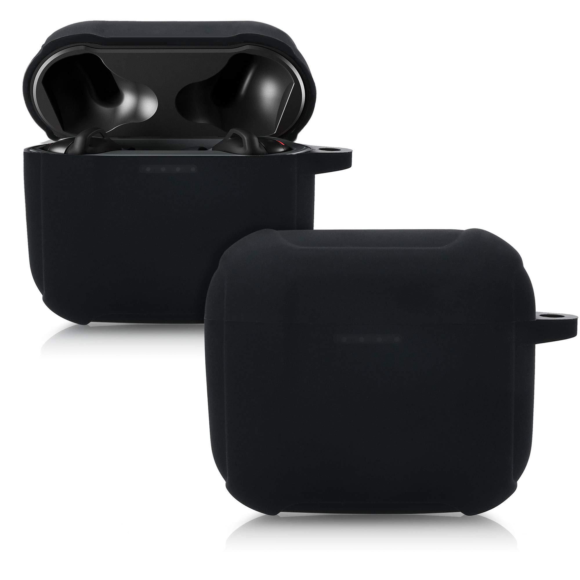 kwmobile Silicone Case Compatible with Skullcandy Indy Evo - Case Protective Cover for Headphones - Black