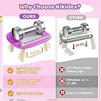 Vista 2 de Kikidex Juguetes para niños pequeños de 1 a 3 años, tablero magnético de dibujo, almohadilla de tablero de garabatos, juguetes educativos y de Morado