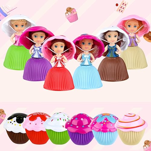 Vista 2 de Hermosa muñeca de pastel de juguete sorpresa magdalena princesa juguetes para niños niños transformado perfumado niñas divertido juego regalo