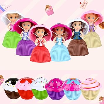 12PCS مصغرة كعكة جميلة دمية لعبة مفاجأة كب كيك الأميرة دمية اللعب للأطفال طفل تحولت المعطرة الفتيات مضحك لعبة هدية 12 PCS
