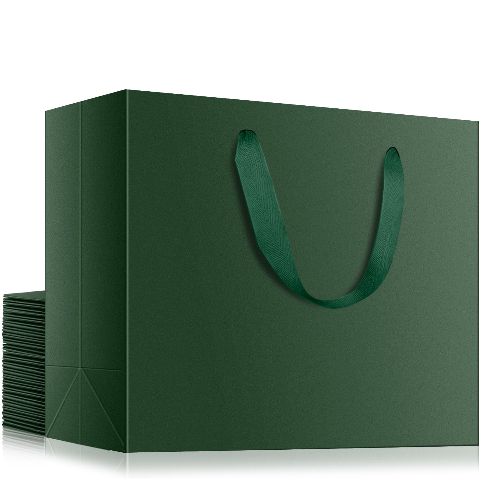 EUSOAR Large Paper Bags with Handle, 20pcs 16"x6"x12" Gift Wrap Bags Bulk, Merchandise Business Craft Grocery Retail Wrapping Bags, Wedding Christmas