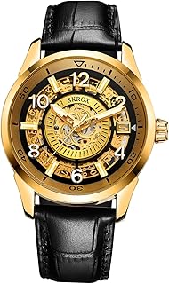 Men's Watches Automatic Skeleton Date Calendar Analog...