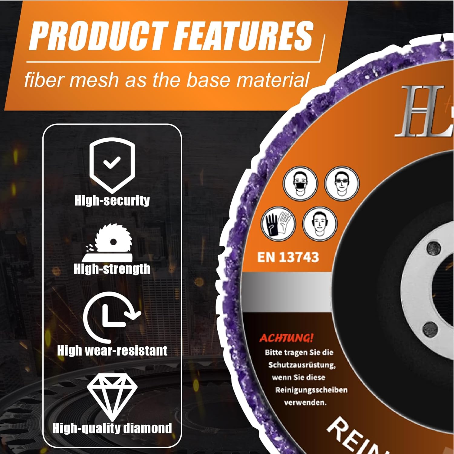 Discs Stripping Wheel Remover Paint for Angle Grinder Attachments and Remove Paint Coating Rust Welds Oxidation （5‘’ x 7/8‘’ ） (5‘’ x 7/8‘’ - 5Pcs)