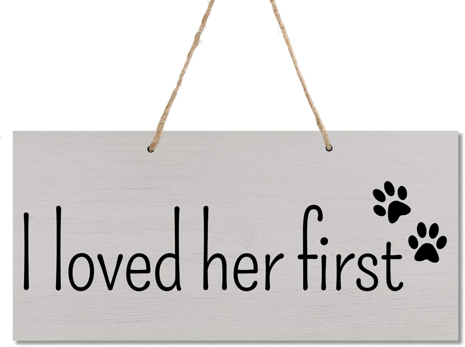 LifeSong Milestones Dog Wedding Sign Anniversary Engagement Decor Rope Signs for