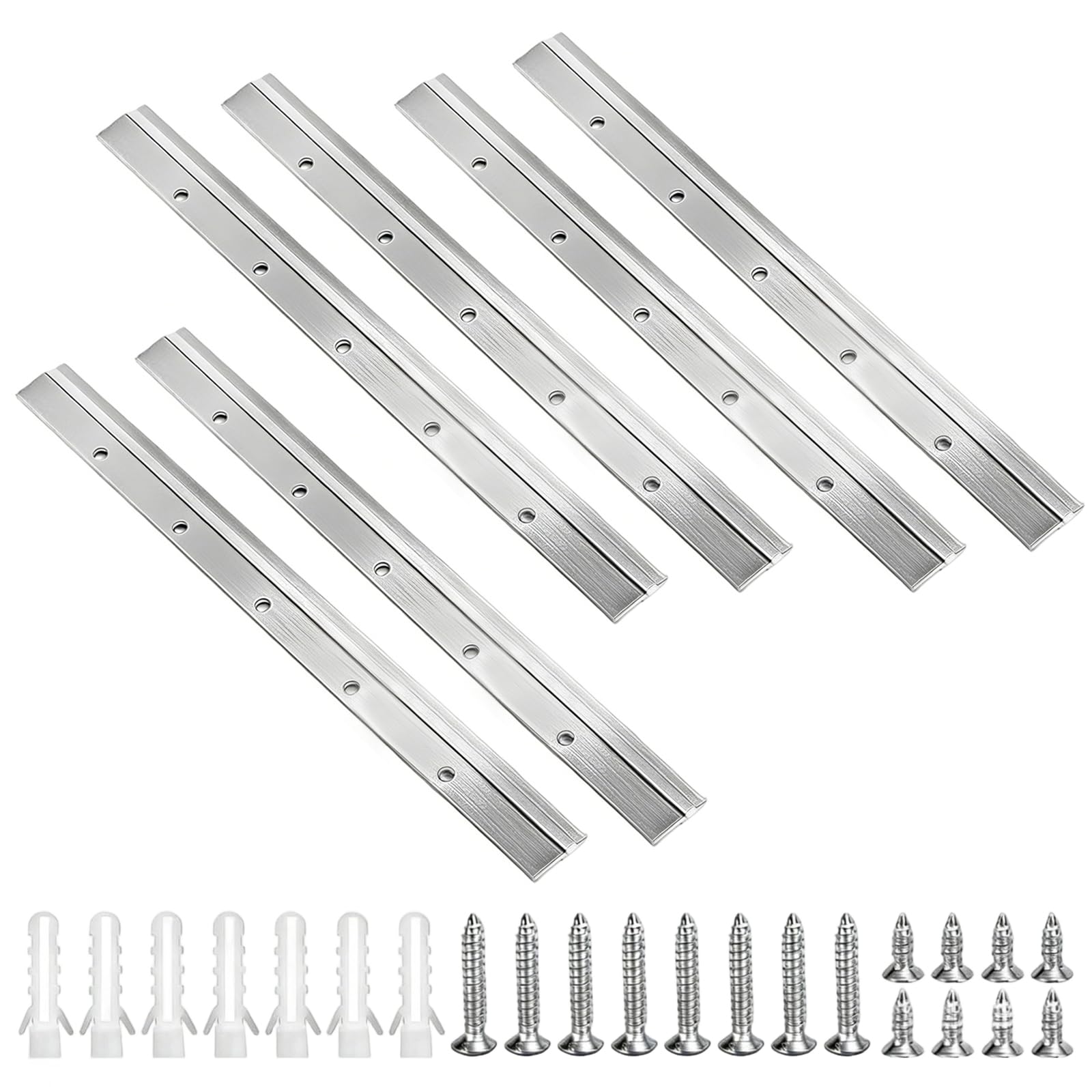 Crochets à taquet français en aluminium 30 cm lot de 3 barre en Z avec vis pour cadre et miroir lourd