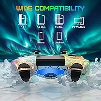 Vista 6 de CHENGDAO Controller for PS4, Wireless Controllers for PlayStation 4/Pro/Slim, Remote Control with Adjustable RGB Light/1000mAh Battery/6-Axis Motion