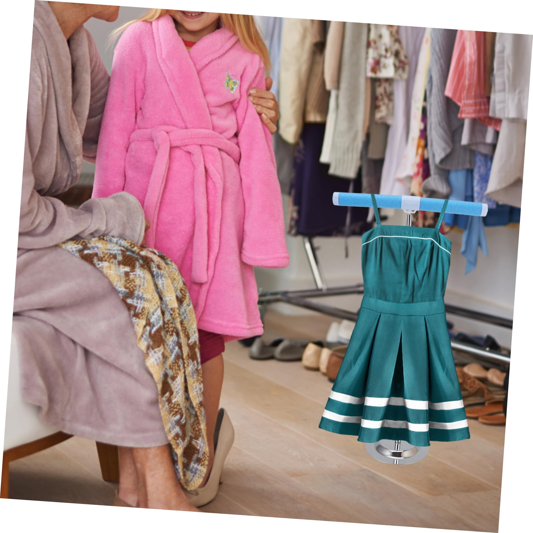 Garneck Clothes Display Stand Shaped Dress Support Rack for Soft Material Dress Holder for Clothing Organization for Showcasing Dresses and Outfits