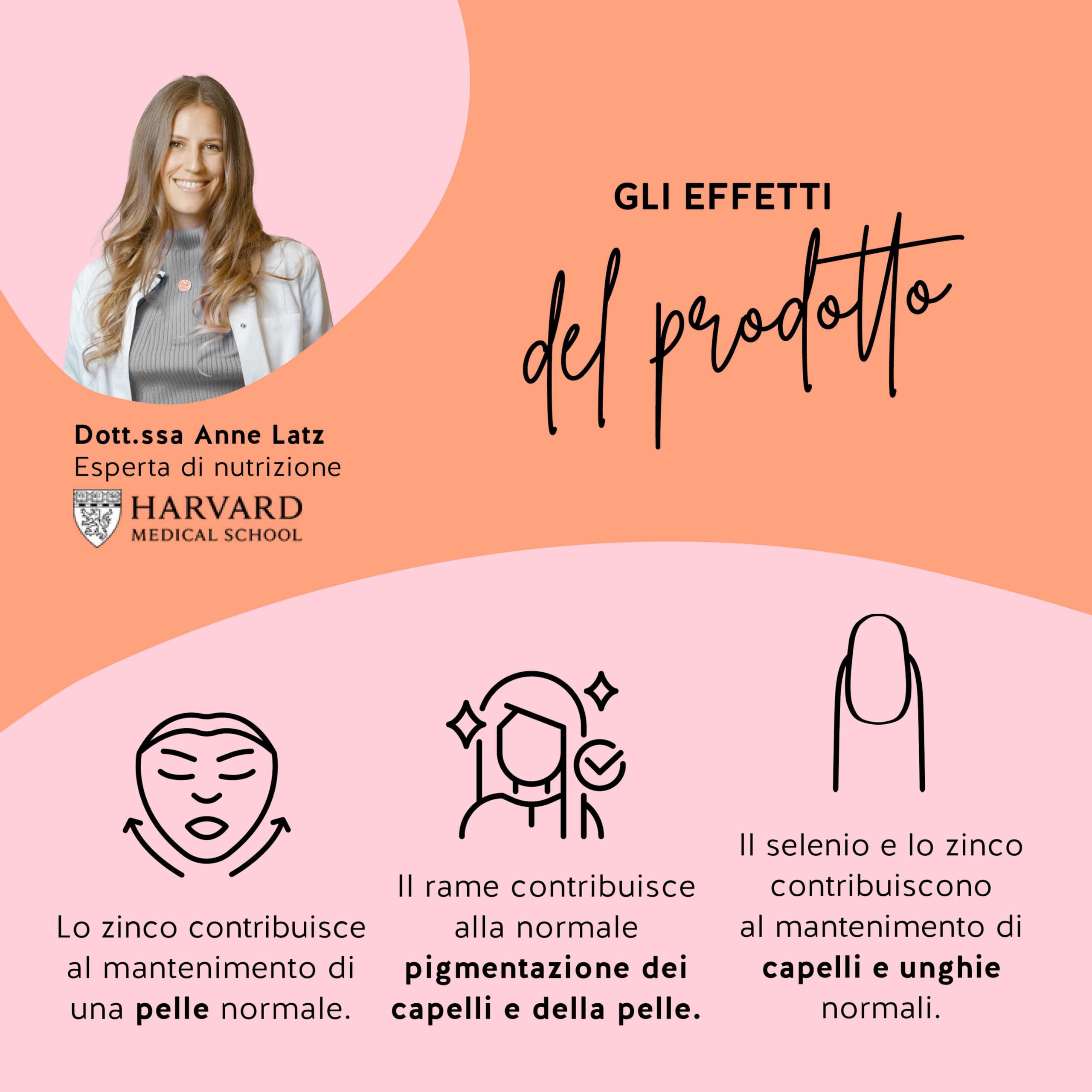 Beauty Bites - Rinforzo dei capelli e ringiovanimento della pelle - Vitamina E, selenio, zinco, rame & estratto di tè verde - Senza zucchero e dolcificanti - 45 pezzi - Vegan - Bears with Benefits