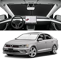 Vista 24 de Parasol de parabrisas de ajuste personalizado para Nissan Titan 2017-2024, bloquea los rayos UV y el calor, parasol de ventana delantera, fácil