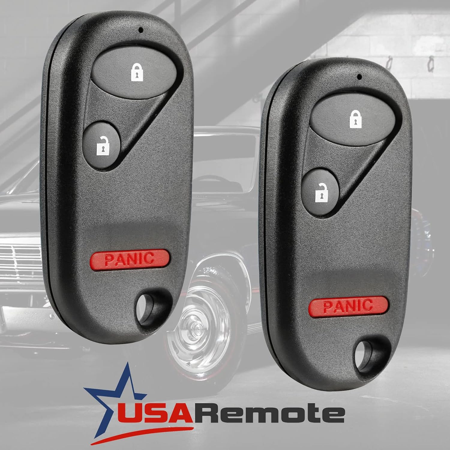 Key Fob fits 2002-2004 Honda CR-V / 2002-2005 Civic Si / 2005-2011 Element Keyless Entry Remote (OUCG8D-344H-A), Set of 2