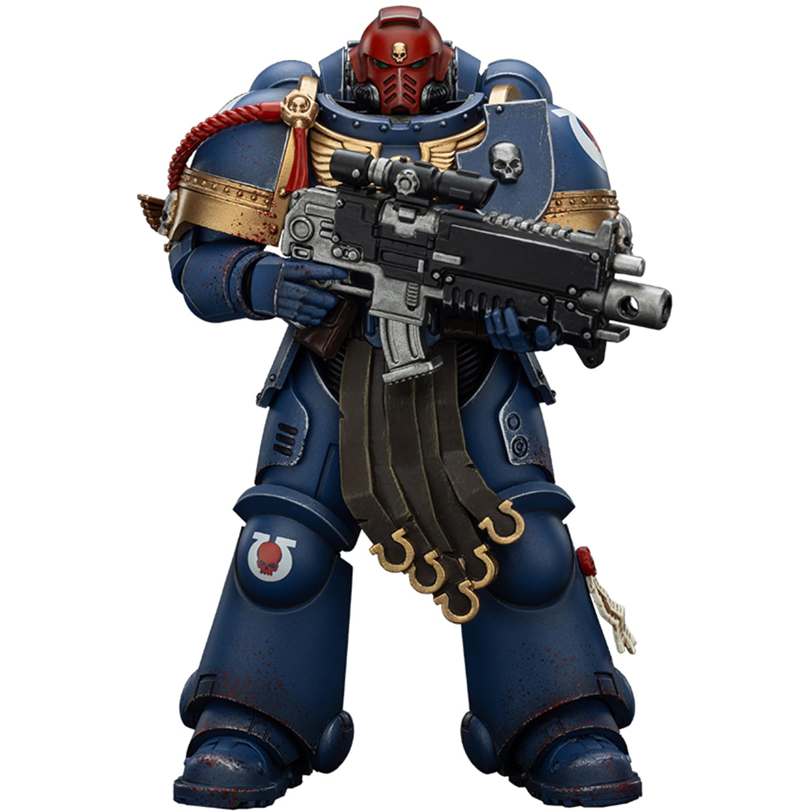 JOYTOY Warhammer 40k Space Marine 2, Ultramarines Sergente Gadriel, Edizione da Collezione 1/18, Figura d'Azione Modello da Collezione ed Esposizione