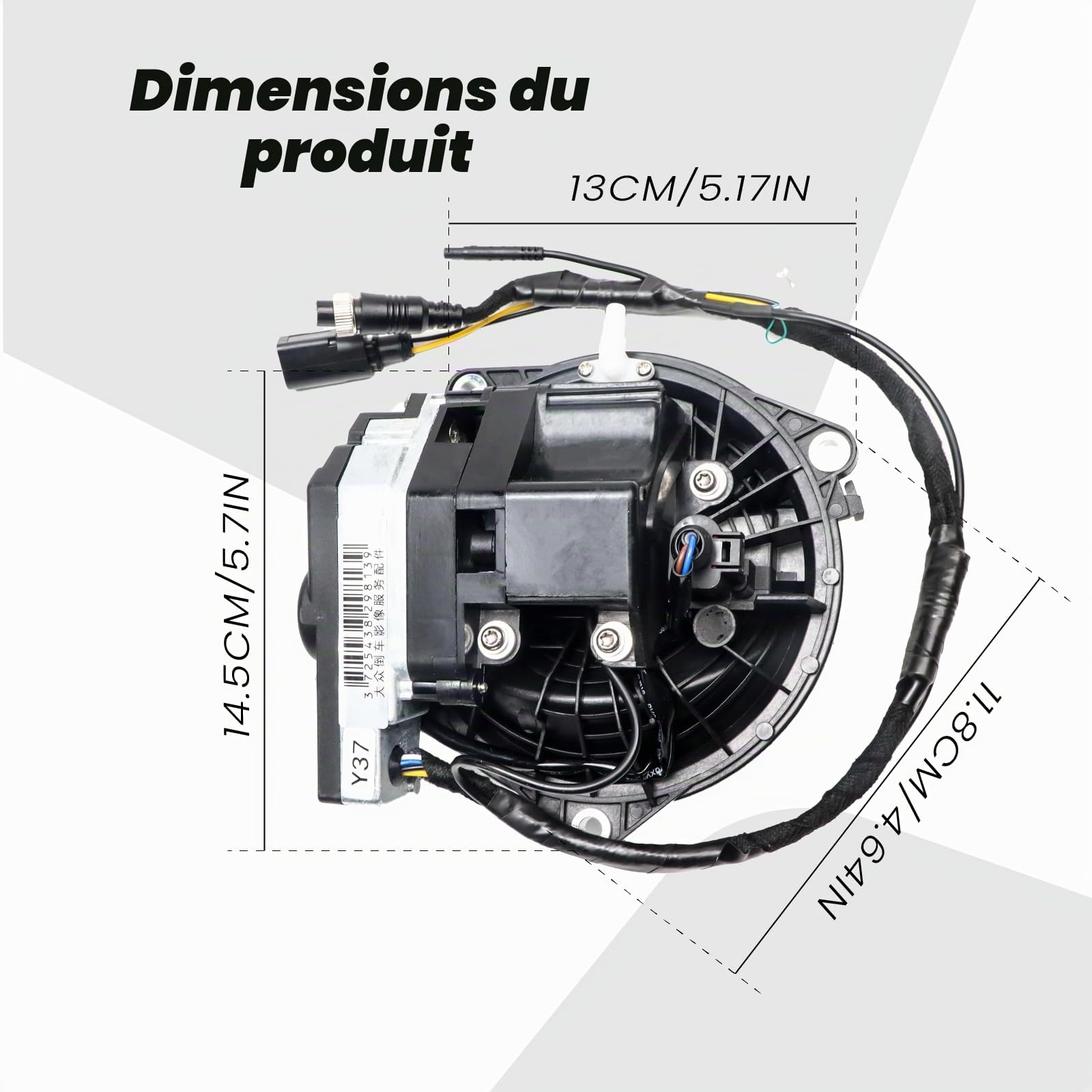 Caméra de Recul 1080p pour Passat Golf 6 Polo CC Beetle B6 Caméra de Stationnement étanche avec Vision Nocturne Installation Facile Plug and Play Caméra de Recul pour Voiture