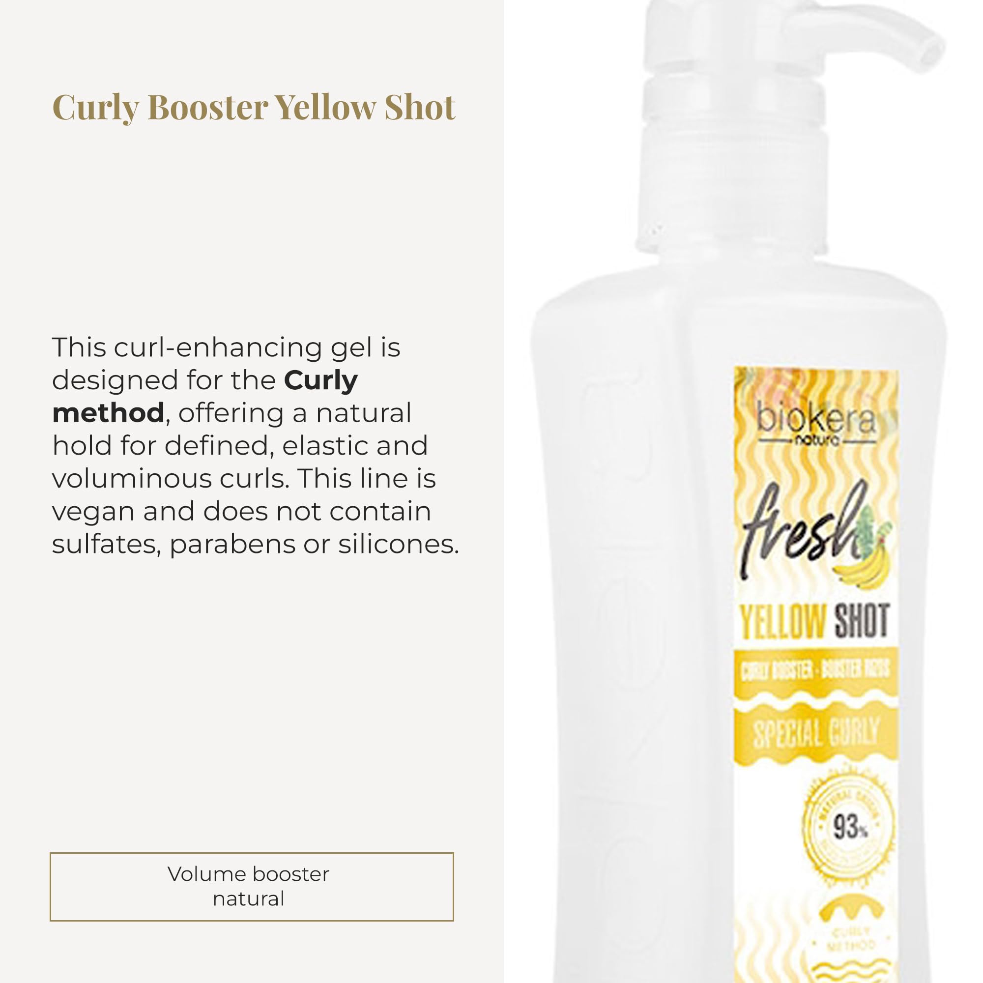 SALERM Biokera Fresh Curl Activator Gel, Curly Booster Yellow Shot