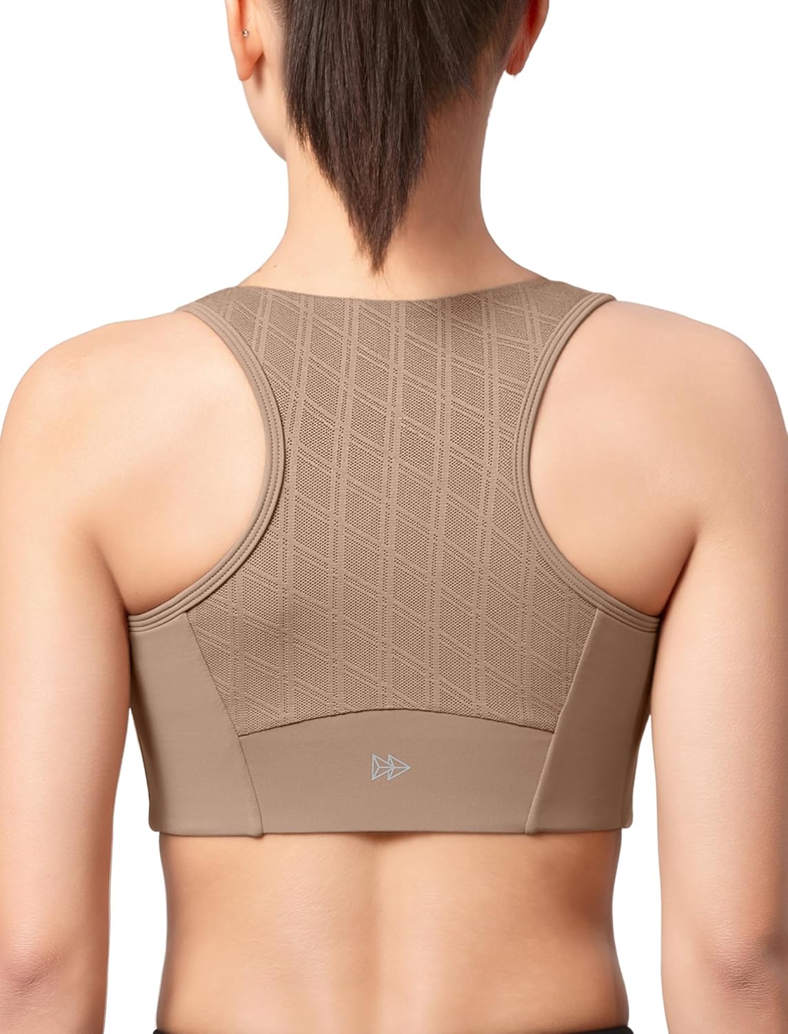 Yvette High Impact Sports Bras for Women Zip Front Racerback Supportive Bras for Large Bust - Image 2