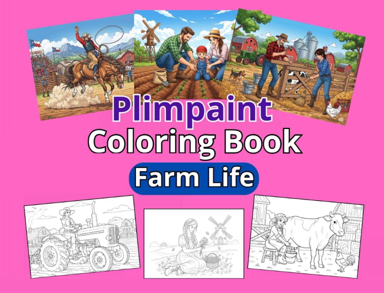 Plimpaint: Coloring Book Farm Life