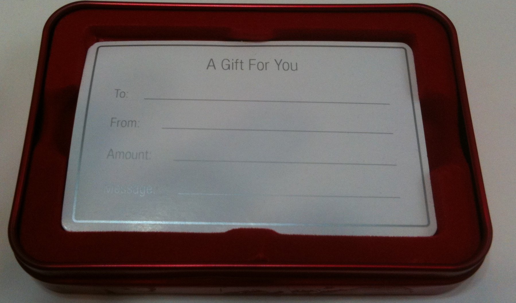 Amazon.com : Macy's Gift Card Tins Red Set of 6 : Gift Card Holders :  Office Products