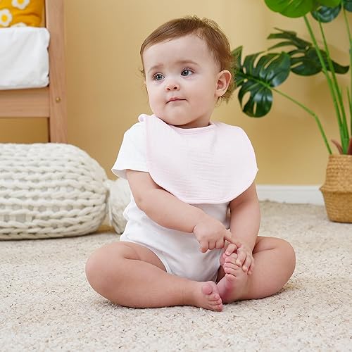 Miniatura 8 de Muslin Baby Bibs Cotton Baby Drool Bandana Bibs for Baby Girls Boys Infant Newborn Toddler Drooling and Teething