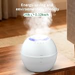 Dehumidifier & Humidifier 2-in-1 with Purifier, 101oz Tank, Whisper-Quiet Smart Steam Control for Bedroom, Baby Room, or Basement, Includes Drain Hose