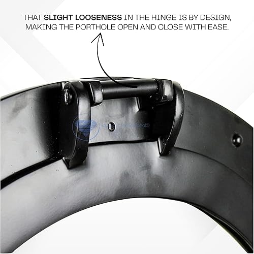 Miniatura 9 de Nagina International Ojo de buey negro de aluminio pulido rústico antiguo vintage premium (17 pulgadas)