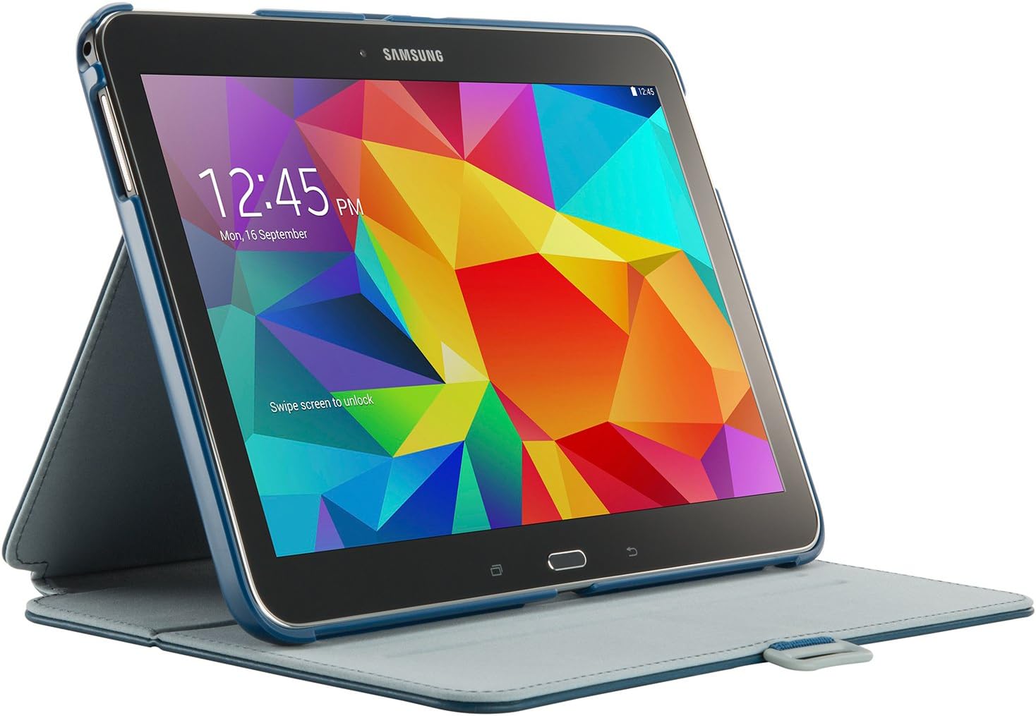 Speck Products Style Folio Case and Stand for Samsung Galaxy Tab 4 10.1, Deep Sea Blue/Nickel Grey