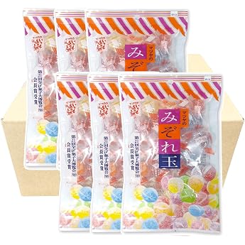 Matsuya Seika Mishetama, 5.6 oz 160 g x 6 Packets, Japanese Candy, Large Capacity, Bulk Purchase, Individual Packaging, Nostalgic Flavor, Commercial Use, Stock, Guests, Gift, Retro Treats DBOX