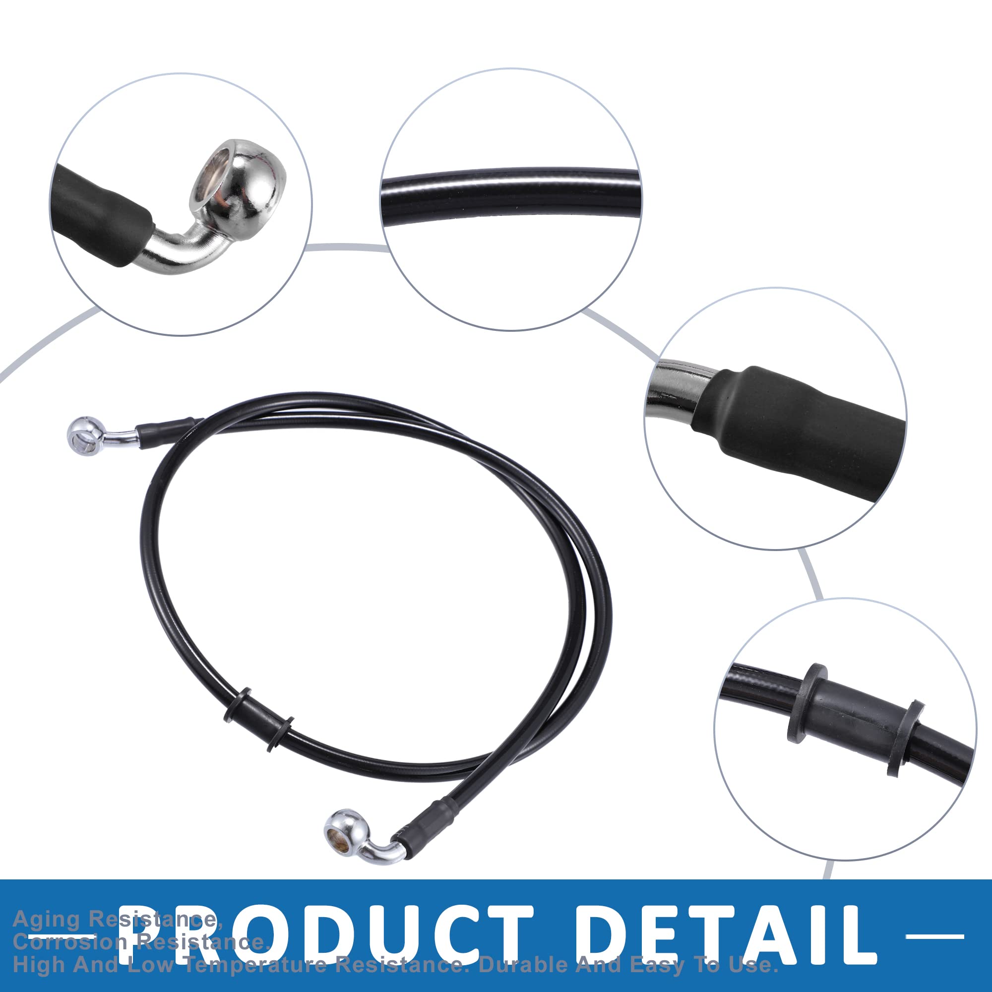 A ABSOPRO Moto Freno Frizione Olio Tubo 100cm AN3 M10 Linea Cavo Montaggio