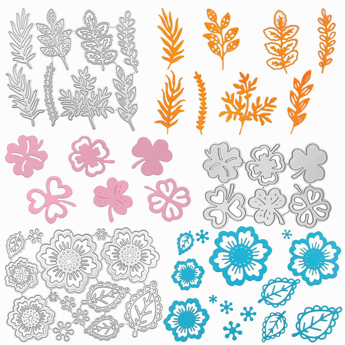 3 Set Die Cuts for Card Making,AIFUDA Flower Cutting Dies for Card Making DIY Embossing Dies Cutter for Scrapbooking Album Wedding Birthday