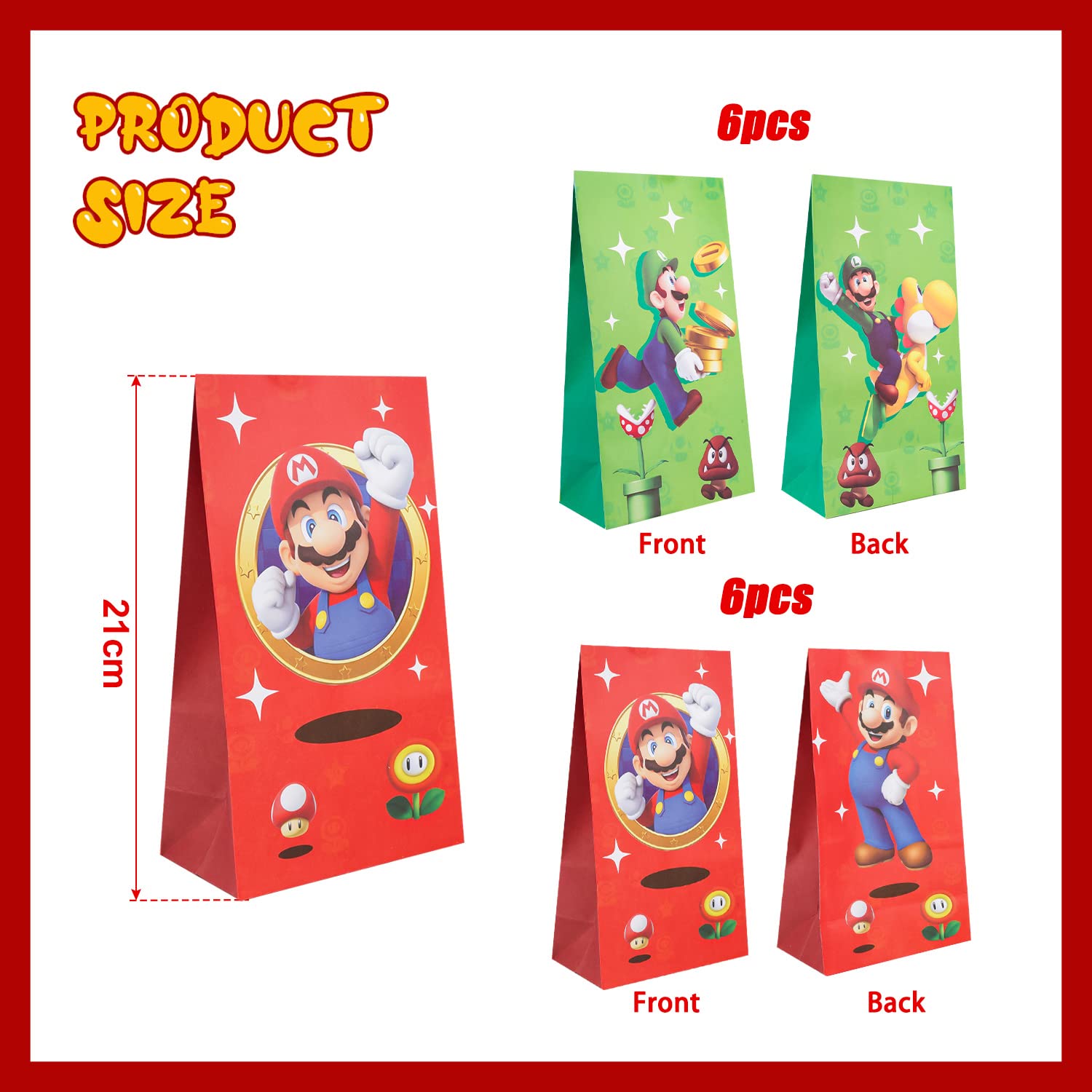 50 Sacs Cadeau Anniversaire Enfant - Sachets Bonbons Pour Fêtes, Birthday Party Et Célébrations