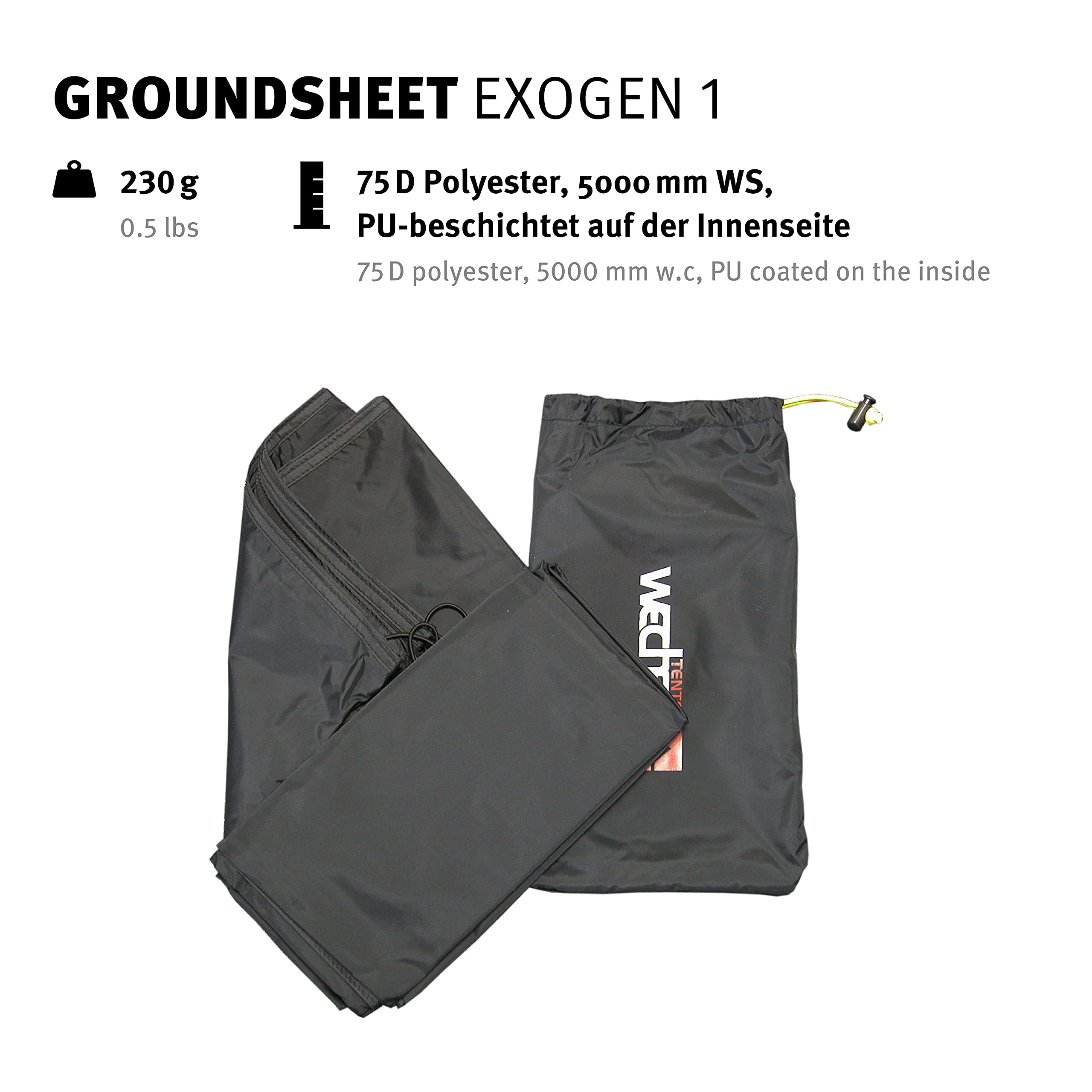 Wechsel Tempest 4 Groundsheet black 2021 - Image 3