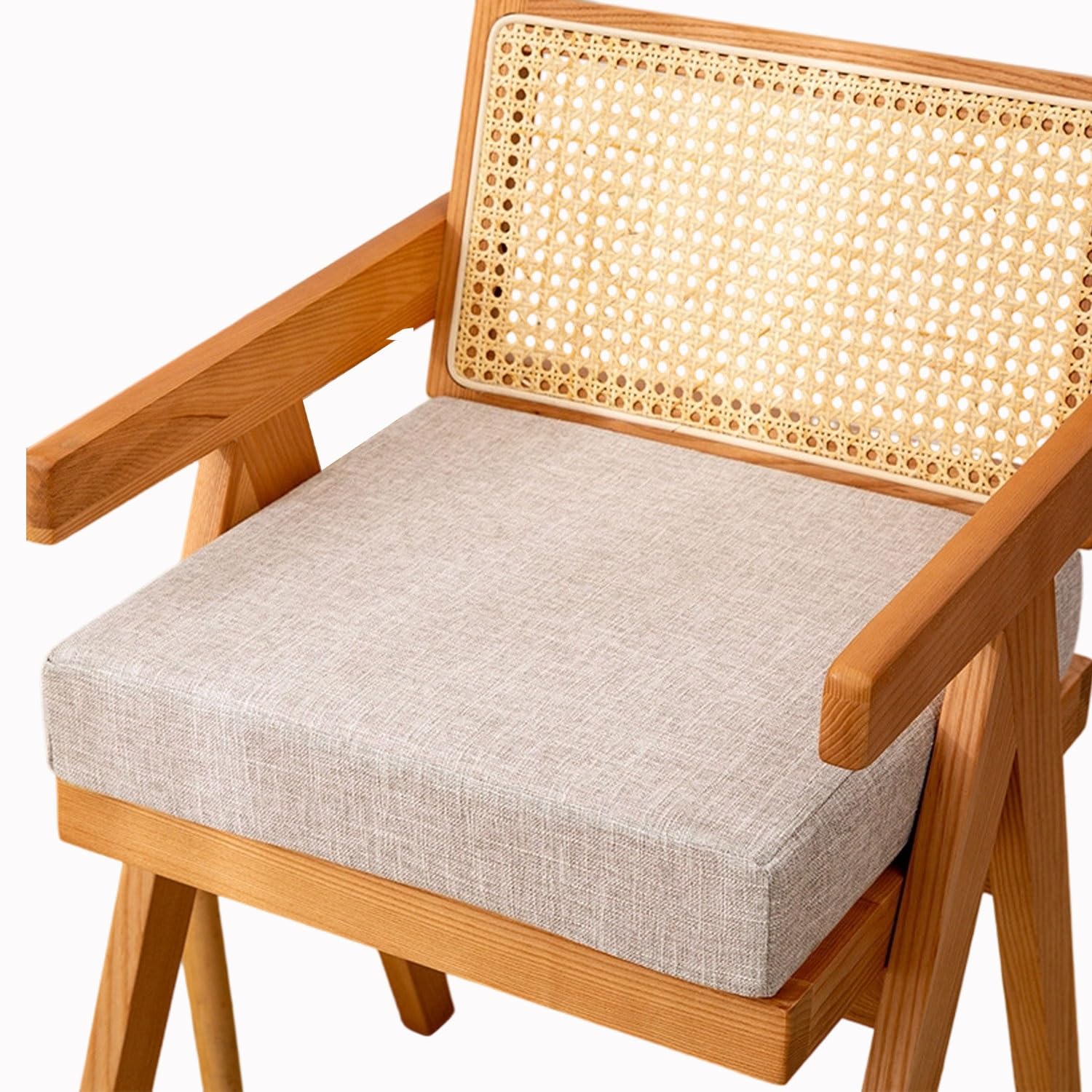 HKJGNH Memory Foam Square Seat Cushion 3/5/8cm thick,40/45/50cm Stool Cushion, Circle Chair Pad with Removable Cover for Dining Kitchen Bar Chairs(F4,50X50X5CM)