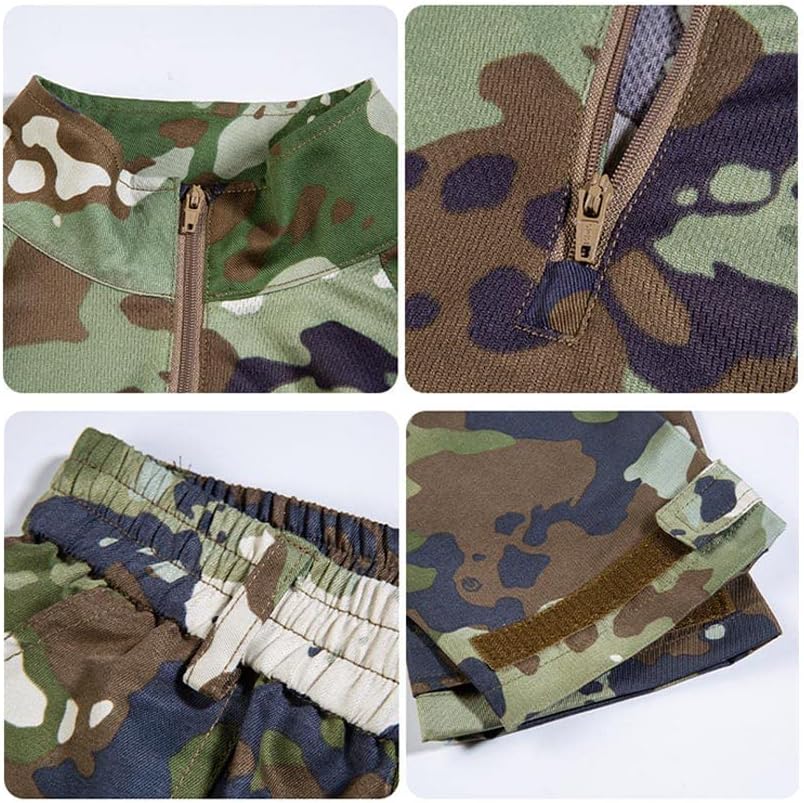 Outdoor Sports Airsoft Shooting Shirt Pants Set Battle Dress Uniform Tactical BDU Set Child Kid Combat Clothing