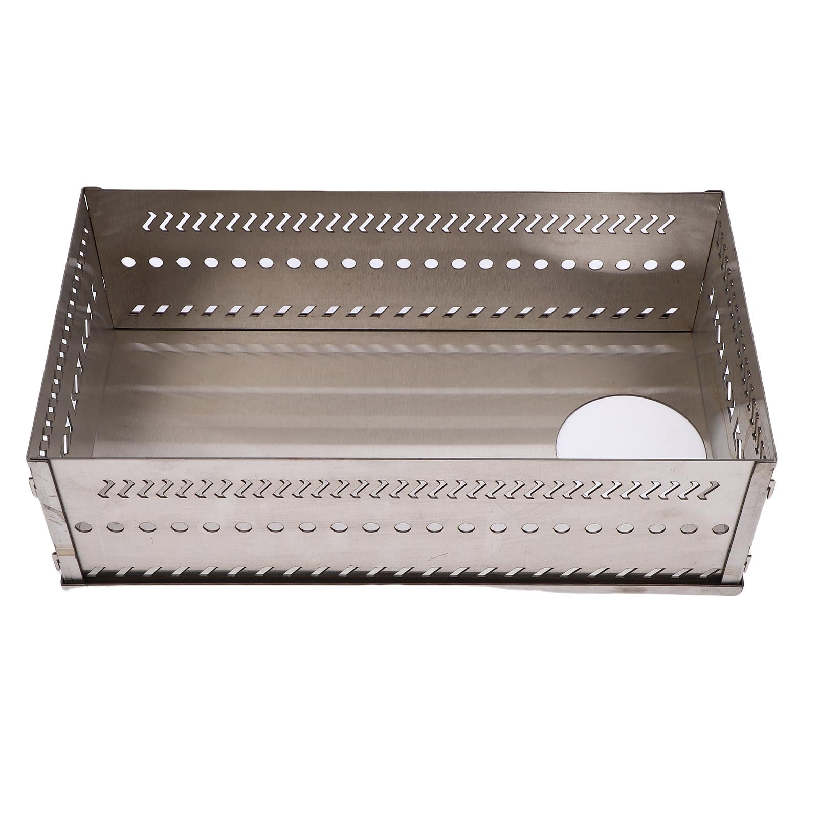 SIXRUN Edelstahl-Saunasteinkorb 50 kg Schwerer Saunasteinhalter für Holzofen (SL 375)