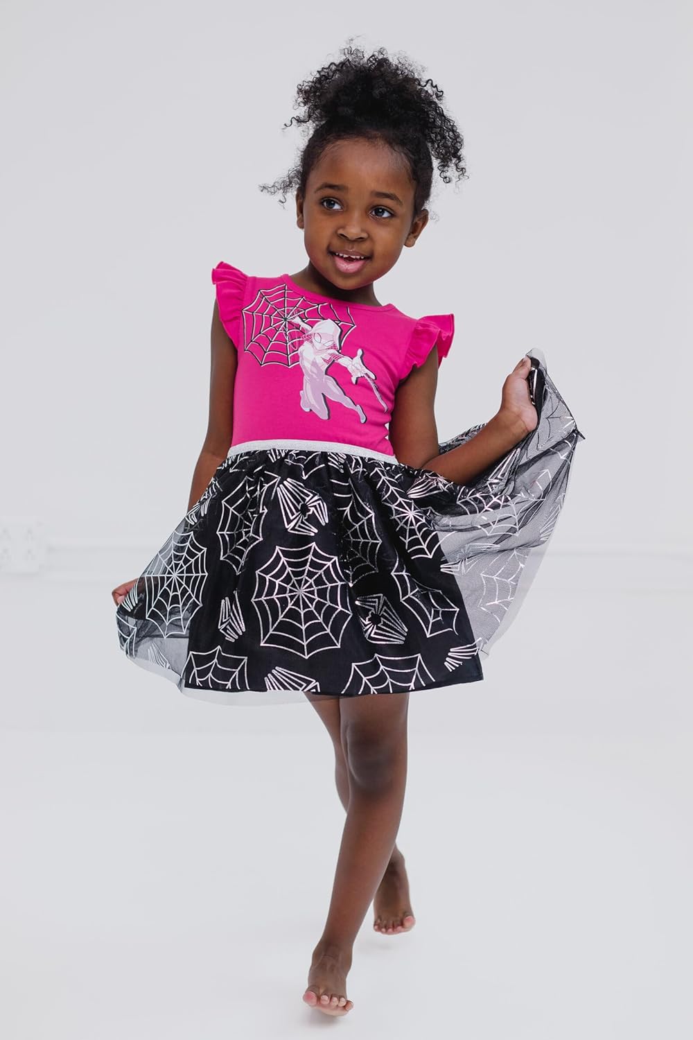 Marvel Spider-Man Girls Tulle Tutu Dress Toddler to Big Kid Sizes (2T - 10-12) - Image 2
