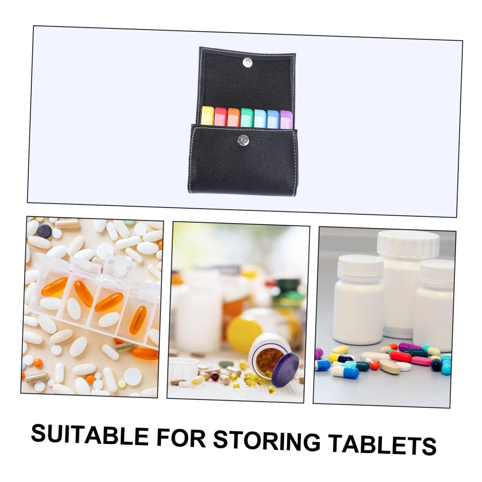 3 Stück Pillendose gesundheitsquickies the take pillen dose medikamentenkiste medicine box Fall reisen Reisetablettenbehälter kleines Reisetablettenetui Medikamenten Erinnerung