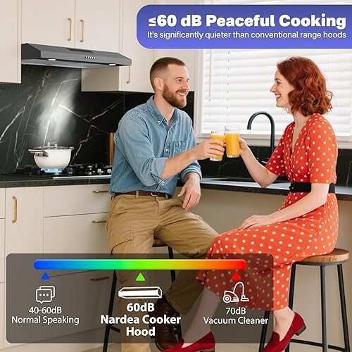 Miniatura 3 de Campana extractora negra Bajo gabinete, extractora metalico cocina campana extractora debajo del gabinete campana extractora de 30 pulgadas campana