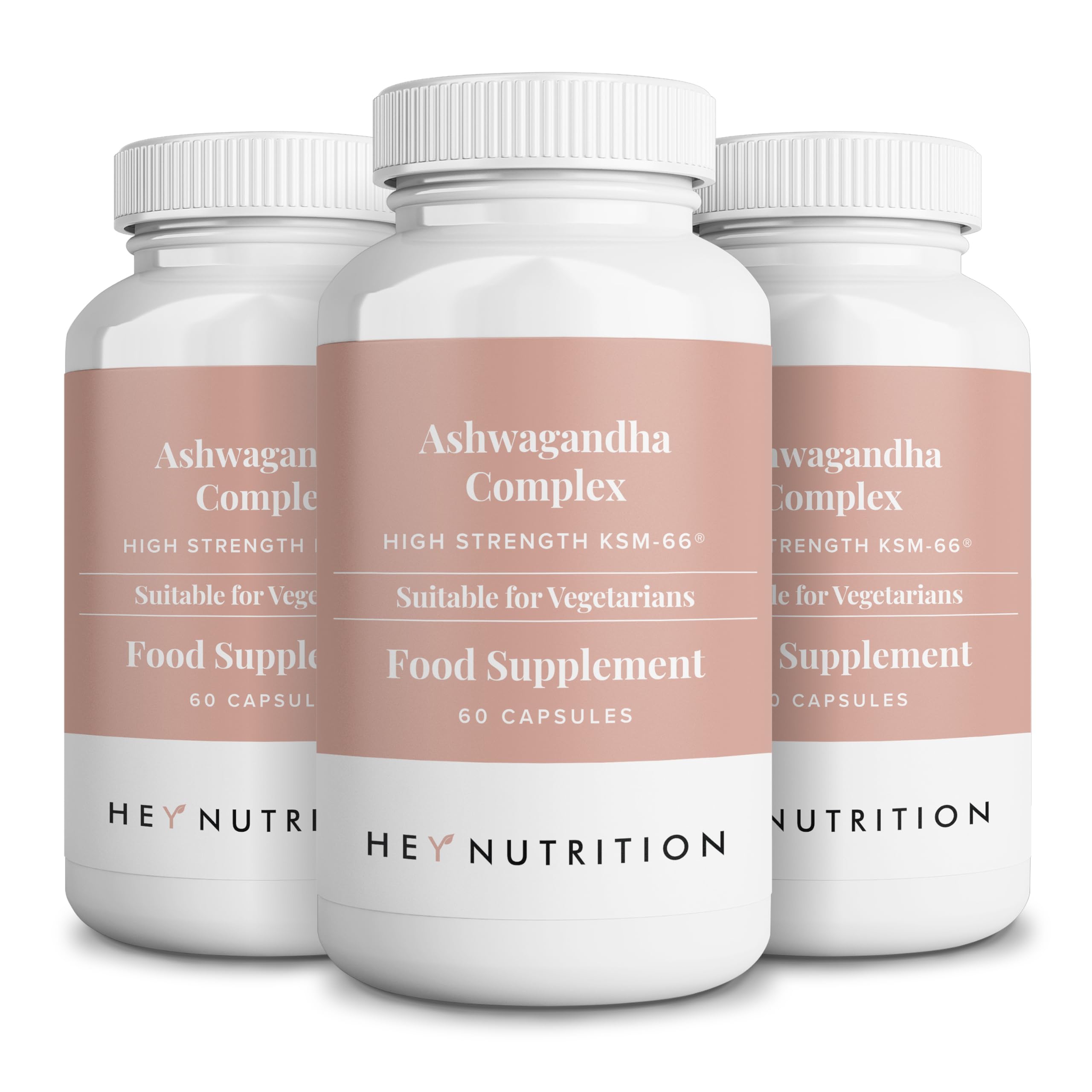 Ashwagandha Complex 9000mg Supplement - High Strength KSM-66 - Boosts Mood & Energy - Reduces Stress & Anxiety - UK Manufactured - All Natural, Non-GMO - 3 Pack - 180 Vegetarian Capsules