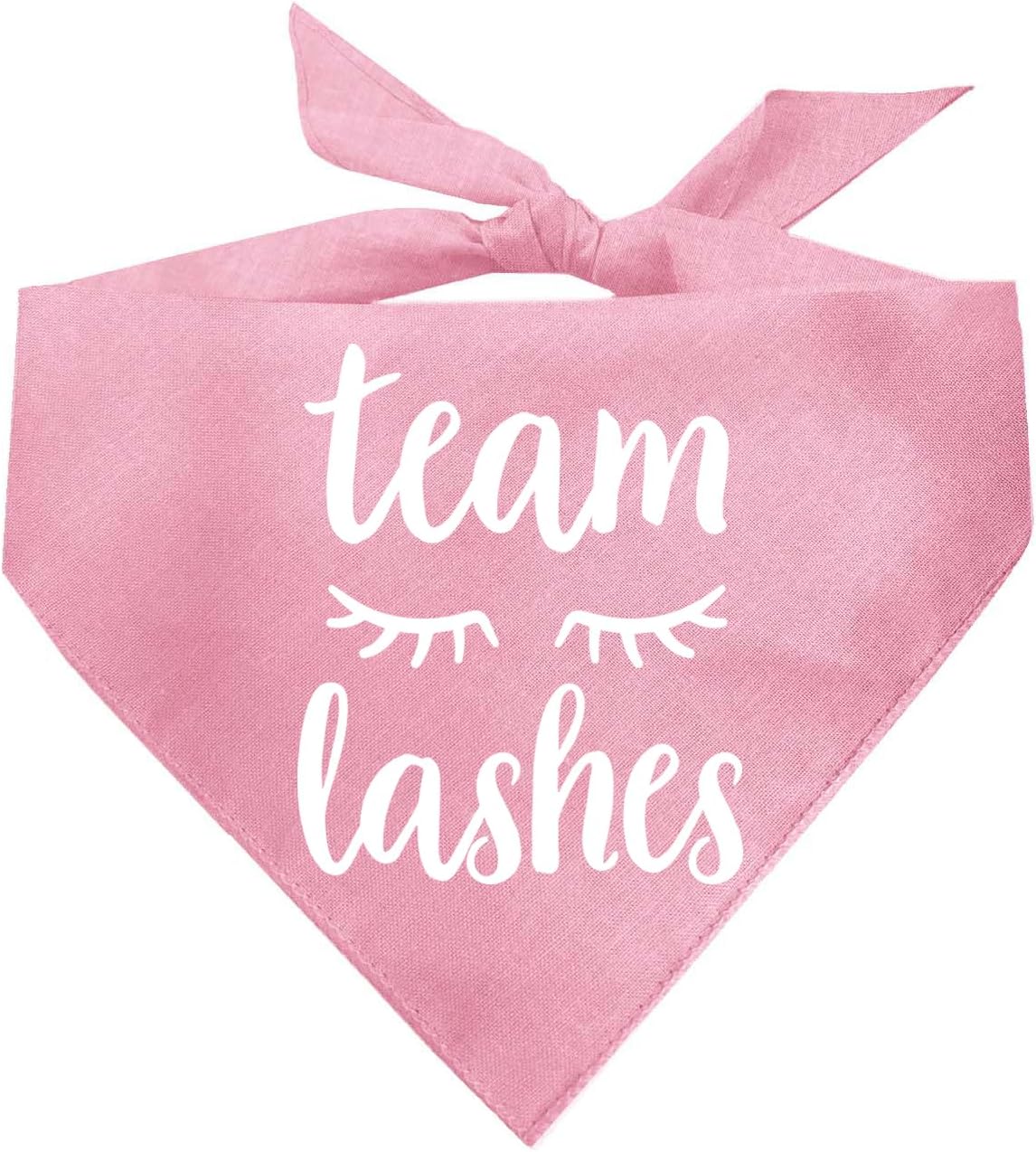 Team Lashes Gender Reveal/Baby Announcement Dog Bandana (Baby Pink, OS 293)