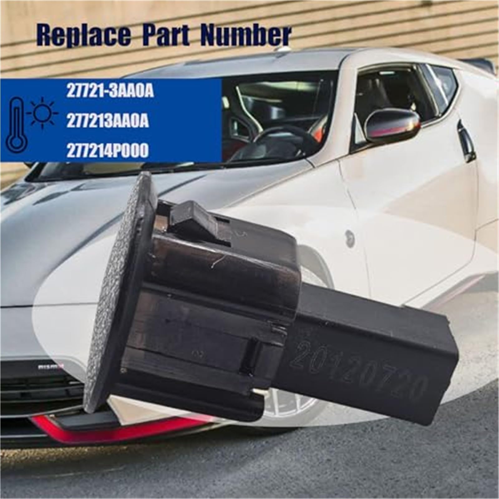 27721-3AA0A Capteur de lumière de charge solaire de température, for NISSAN, 370Z, Altima, GT-R, for Murano, Pathfinder, Quest, Rogue, Titan 2009-2020 Capteur de charge solaire de remplacement