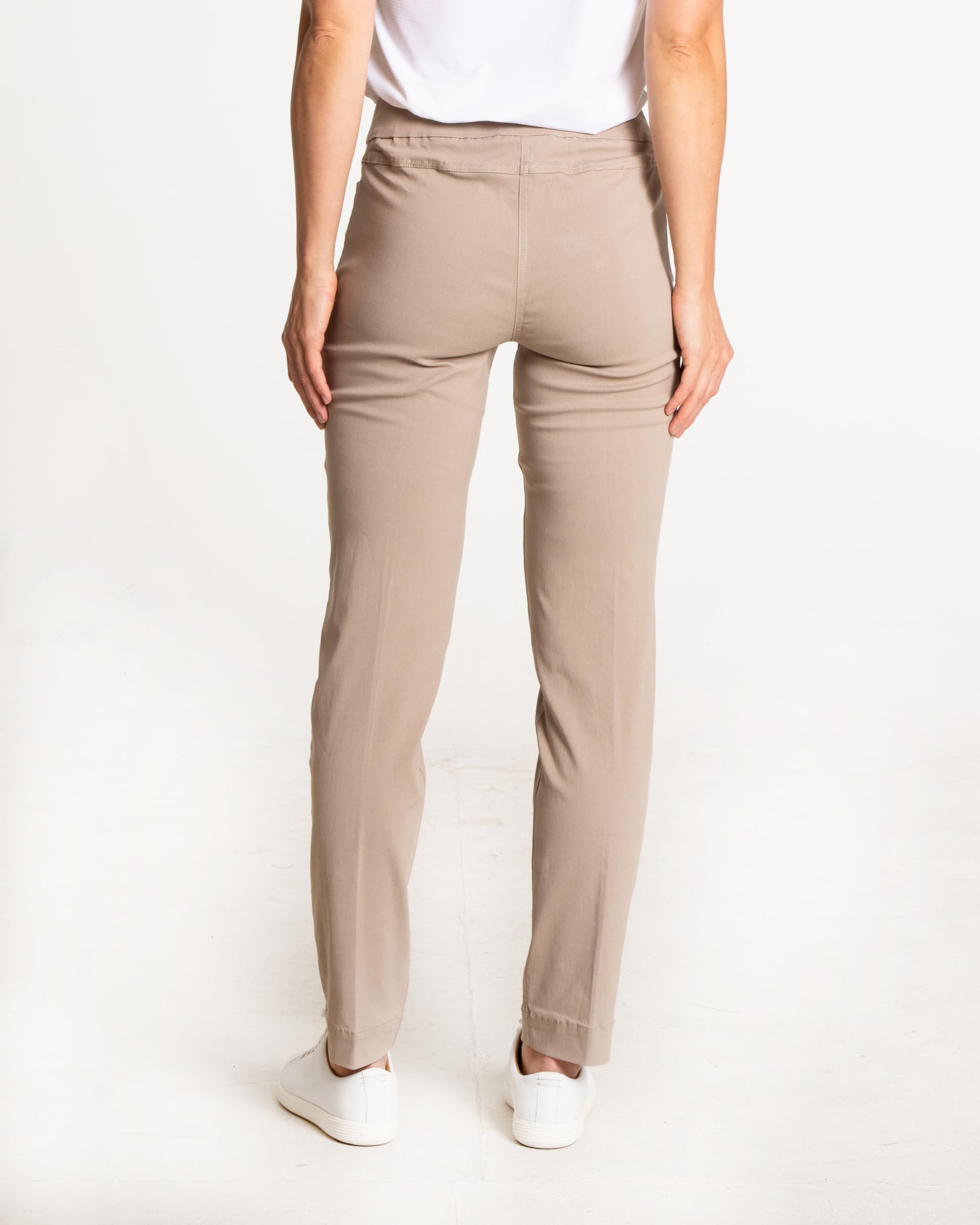 SLIM-SATION Damen Reguläre Schlupfhose mit geradem Bein und Taschen Women's Regular Pull-on Straight-Leg Pant with Pockets