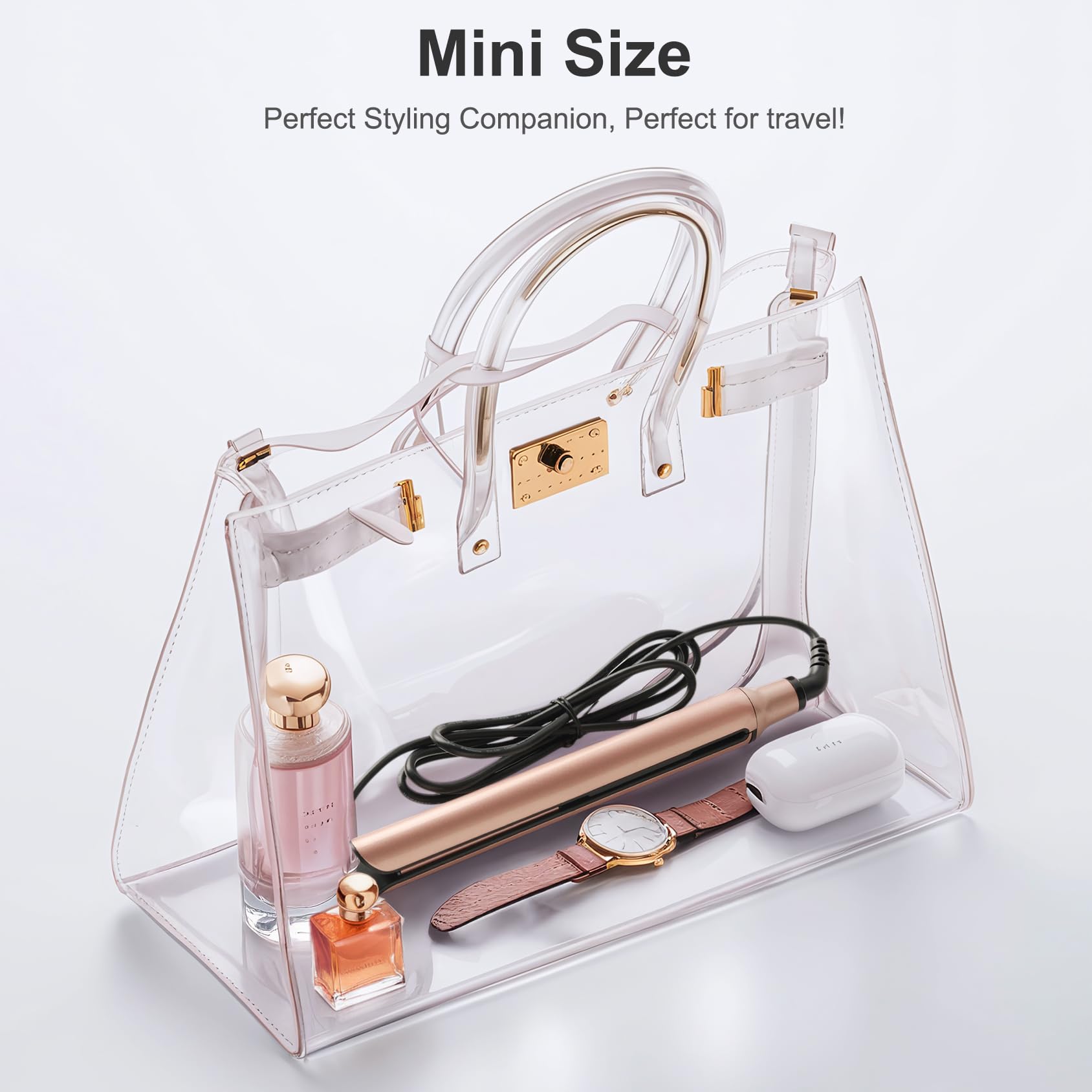 Mini plancha plana, mini plancha de pelo de cerámica para cabello corto, rizos y flequillo, planchas planas pequeñas de doble voltaje para viajes, más brillante y suave 6