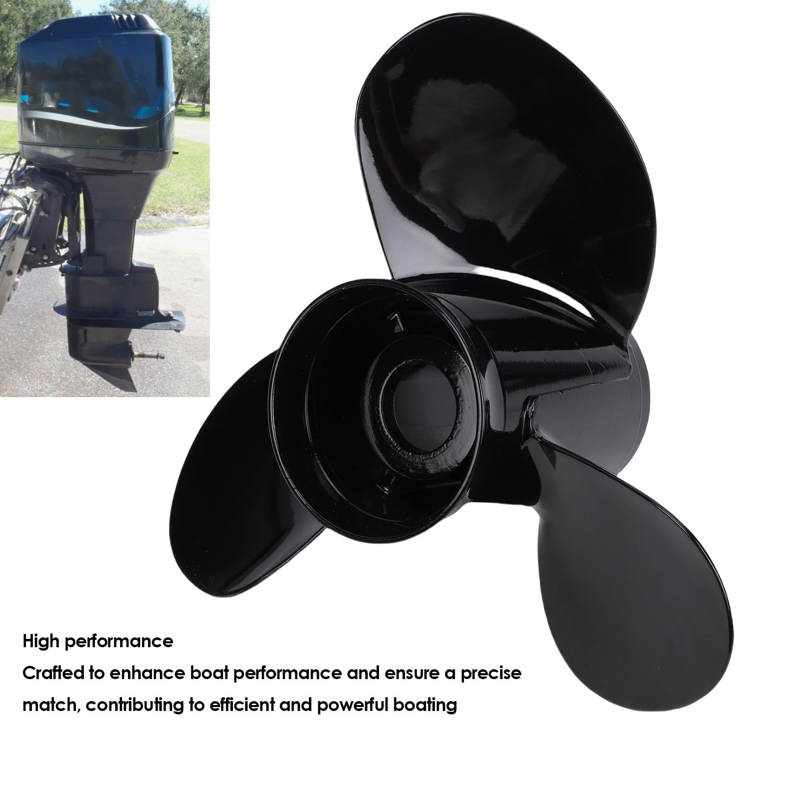 Yctze Propellernabensatz 835257Q1 Aluminium 13,25 X 17 Zoll Propeller für Außenbordmotoren 60 75 90 100 115 PS