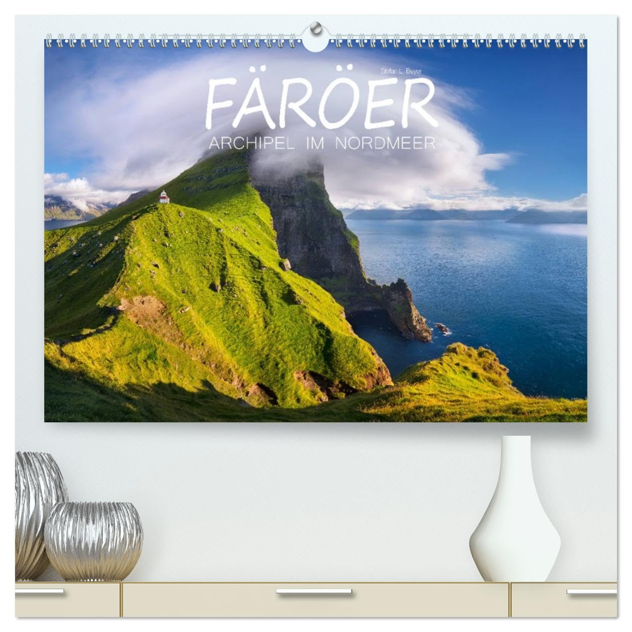 Färöer - Archipel im Nordmeer (hochwertiger Premium Wandkalender 2026 DIN A2 quer), Kunstdruck in Hochglanz: Fotografien von der Inselgruppe der Färöer