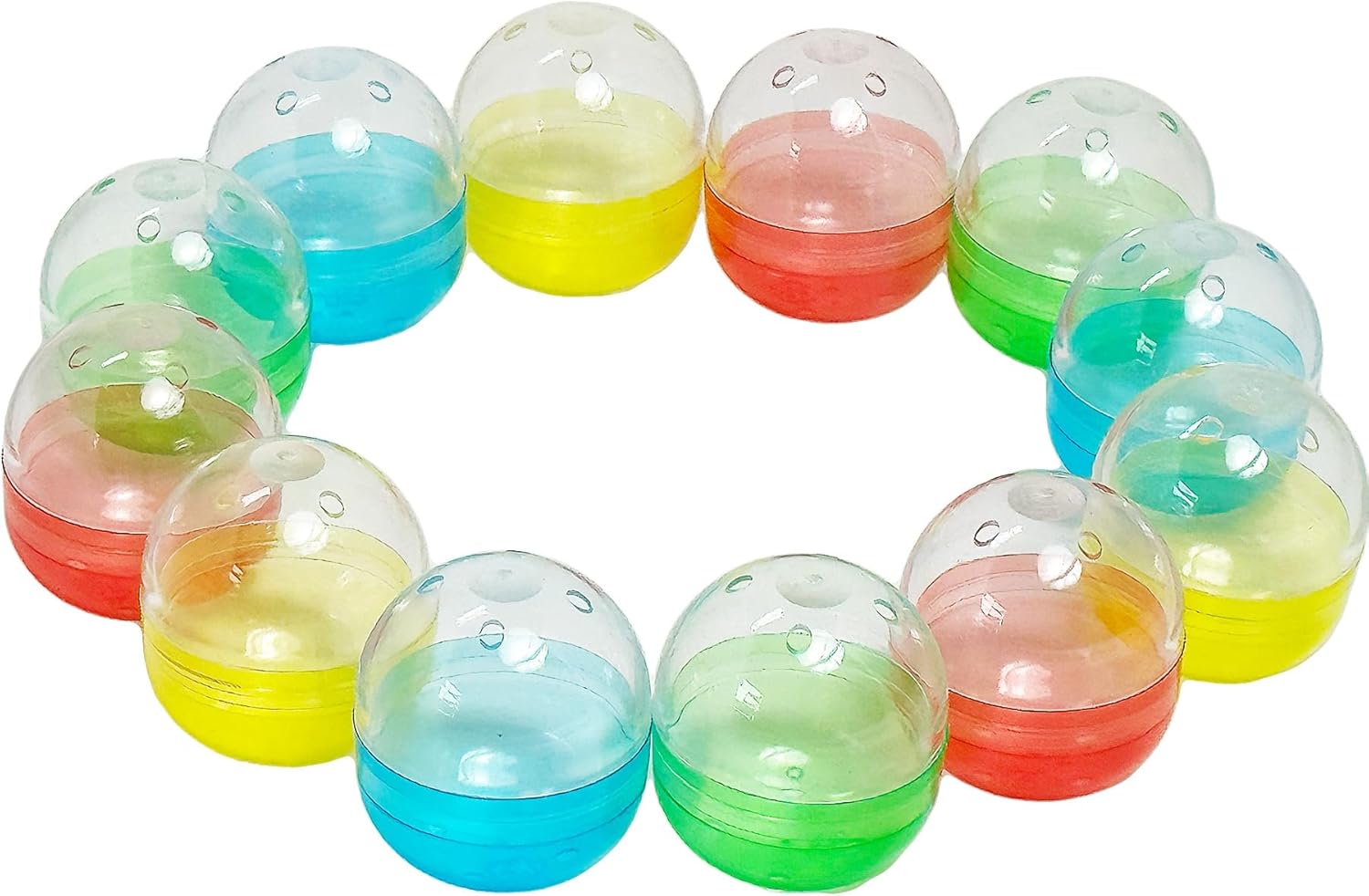 Made in Japan, 1.9 inches (48 mm), Empty Capsules, Gacha, 4 Colors, Translucent, 12 Pieces