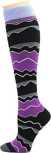 Miniatura 2 de REXX 3 pares de calcetines de compresión de algodón peinado para mujer, terapéuticos graduados, antifatiga, 8-15 mmHg