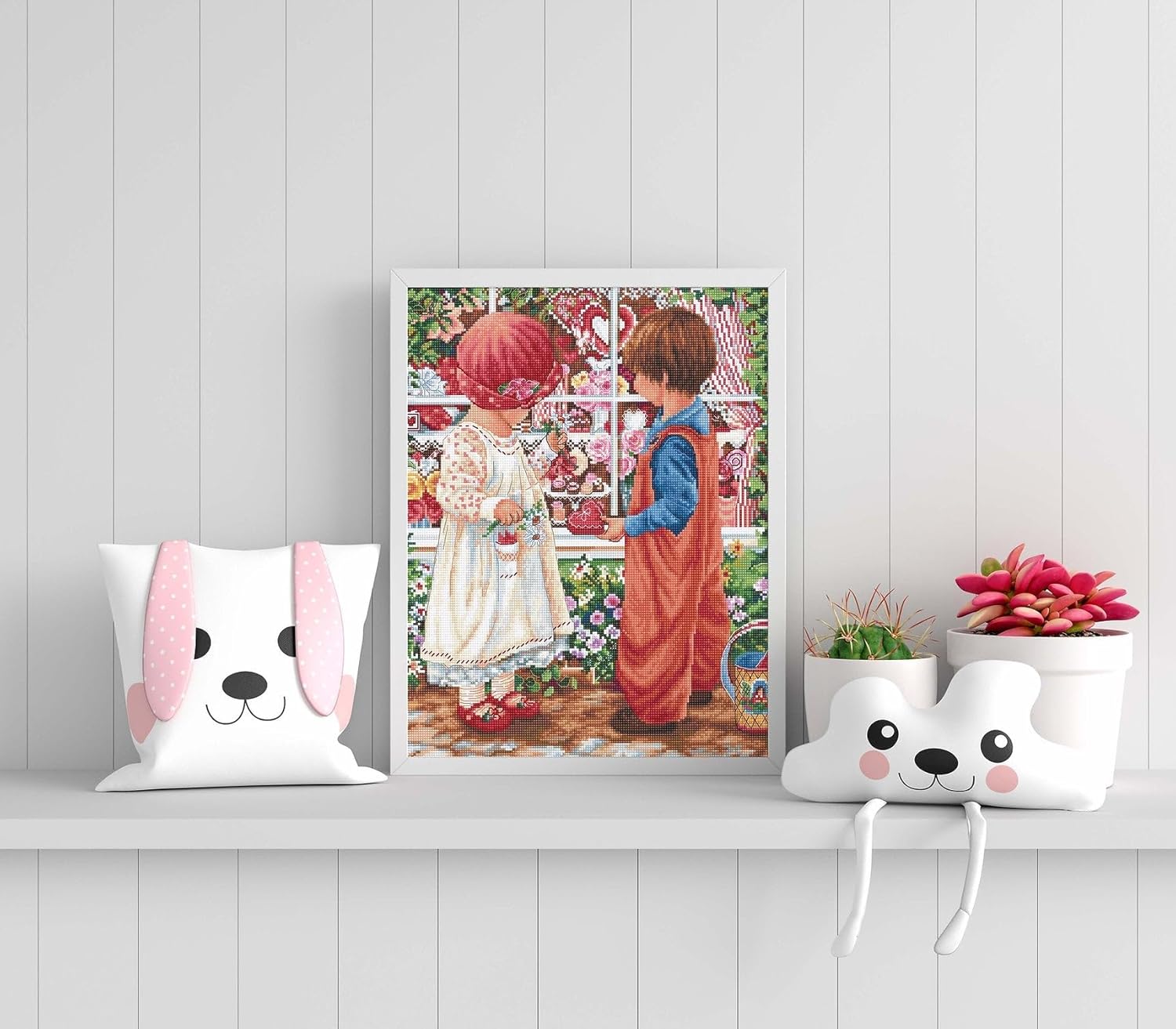 Luca-S Cross Stitch Kit Gold - Valentine's Treasure, B2407