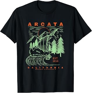 Arcata California Cool Travel Souvenir Rustic Arcata T-Shirt