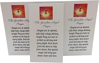 Guardian Angel Holy Card Bulk Pack Prayer to the Angels for Church Group or Students, Set of 10